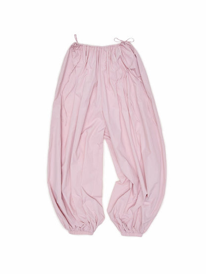 Lightweight Airy Summer Solid Color Balloon Pants【s0000017815】