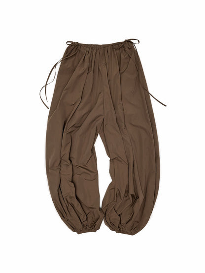 Lightweight Airy Summer Solid Color Balloon Pants【s0000017815】