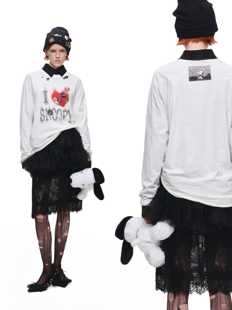 1JINN STUDIO×Snoopy Co-Branded Printed Pile Knit Hat【s0000017816】