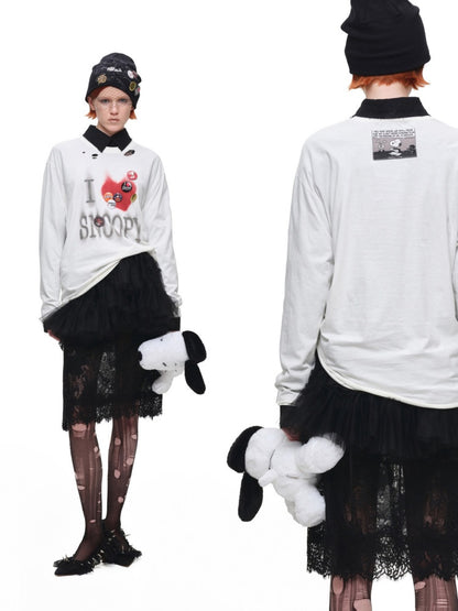 1JINN STUDIO×Snoopy Co-Branded Printed Pile Knit Hat【s0000017816】