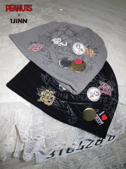 1JINN STUDIO×Snoopy Co-Branded Printed Pile Knit Hat【s0000017816】