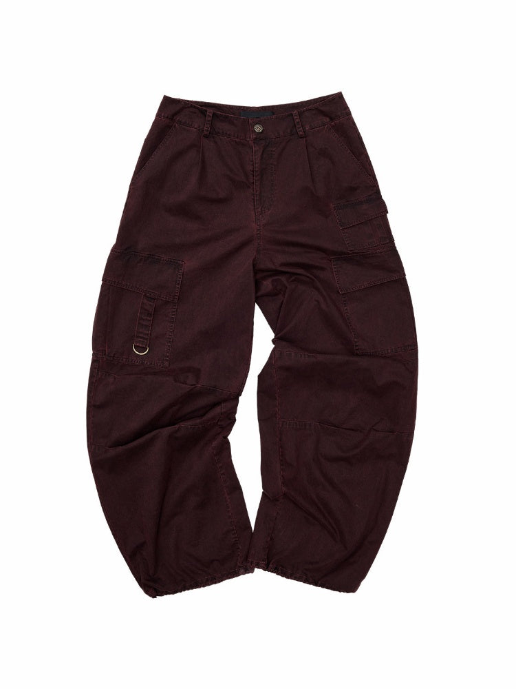 Heavy Works Washed Distressed Loose Multi-Pocket Work Pants【s0000017823】