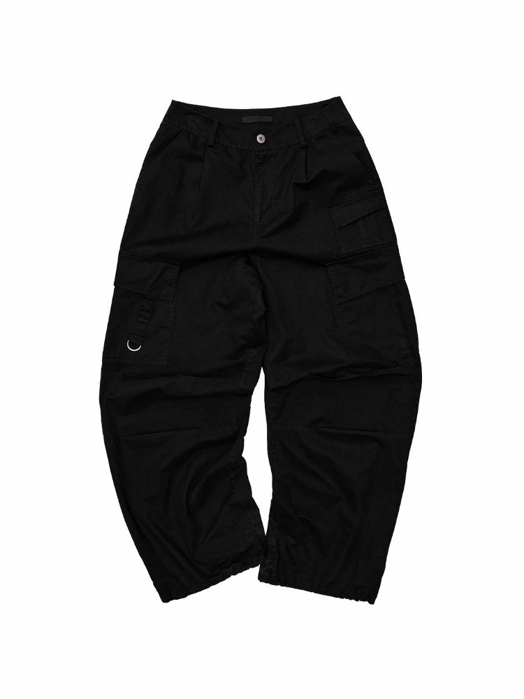 Heavy Works Washed Distressed Loose Multi-Pocket Work Pants【s0000017823】