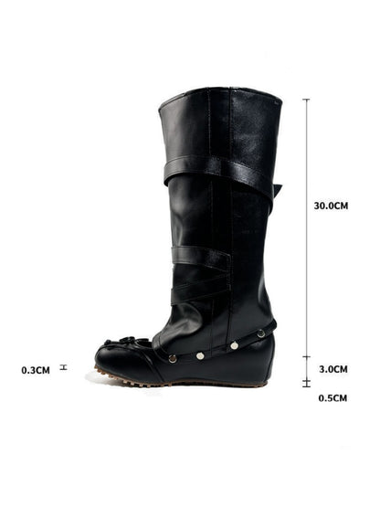 2way Detachable Punk-Style Knee-High Ballet Boots【s0000017955】