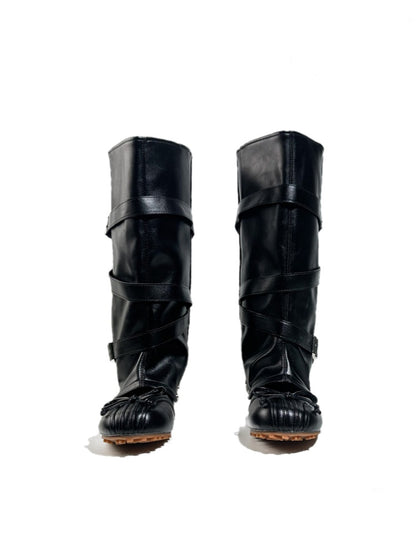 2way Detachable Punk-Style Knee-High Ballet Boots【s0000017955】