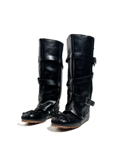2way Detachable Punk-Style Knee-High Ballet Boots【s0000017955】