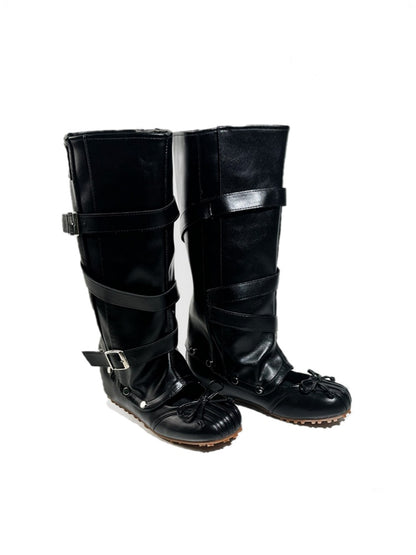2way Detachable Punk-Style Knee-High Ballet Boots【s0000017955】