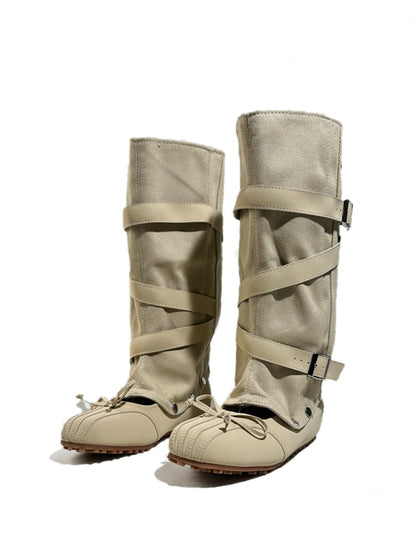 2way Detachable Punk-Style Knee-High Ballet Boots【s0000017955】