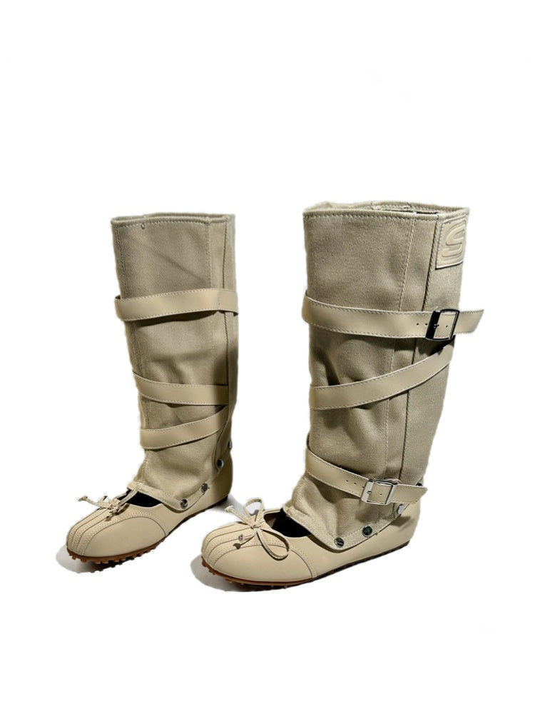 2way Detachable Punk-Style Knee-High Ballet Boots【s0000017955】