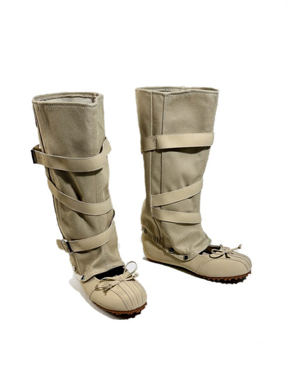 2way Detachable Punk-Style Knee-High Ballet Boots【s0000017955】