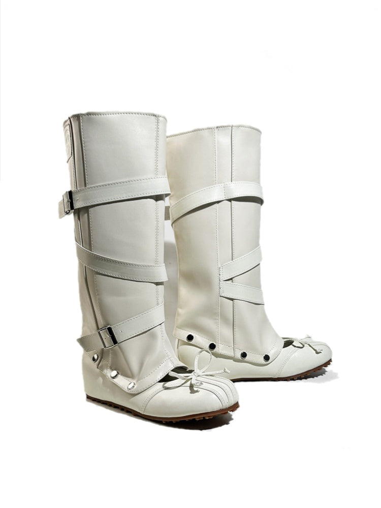 2way Detachable Punk-Style Knee-High Ballet Boots【s0000017955】