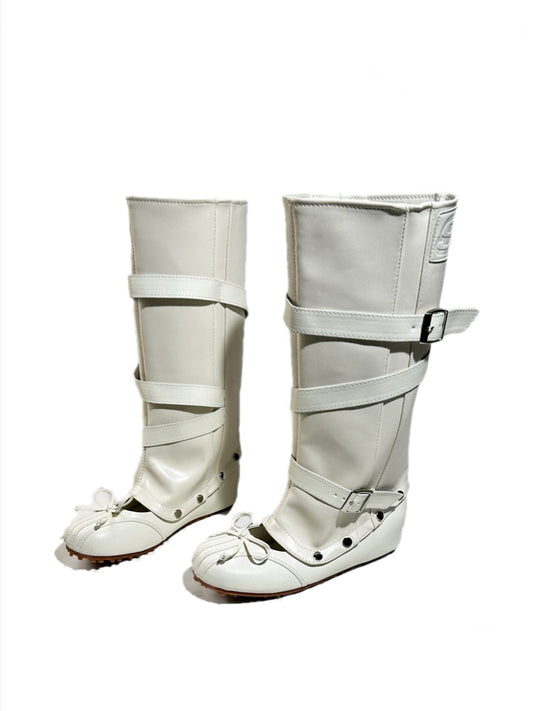 2way Detachable Punk-Style Knee-High Ballet Boots【s0000017955】