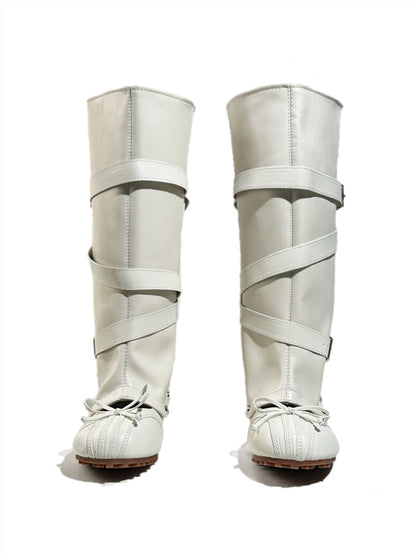 2way Detachable Punk-Style Knee-High Ballet Boots【s0000017955】