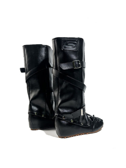 2way Detachable Punk-Style Knee-High Ballet Boots【s0000017955】
