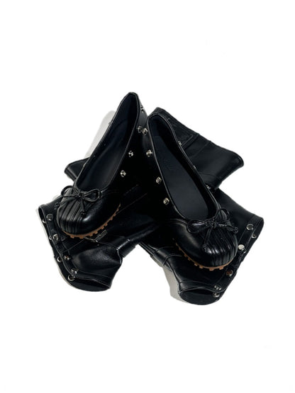 2way Detachable Punk-Style Knee-High Ballet Boots【s0000017955】