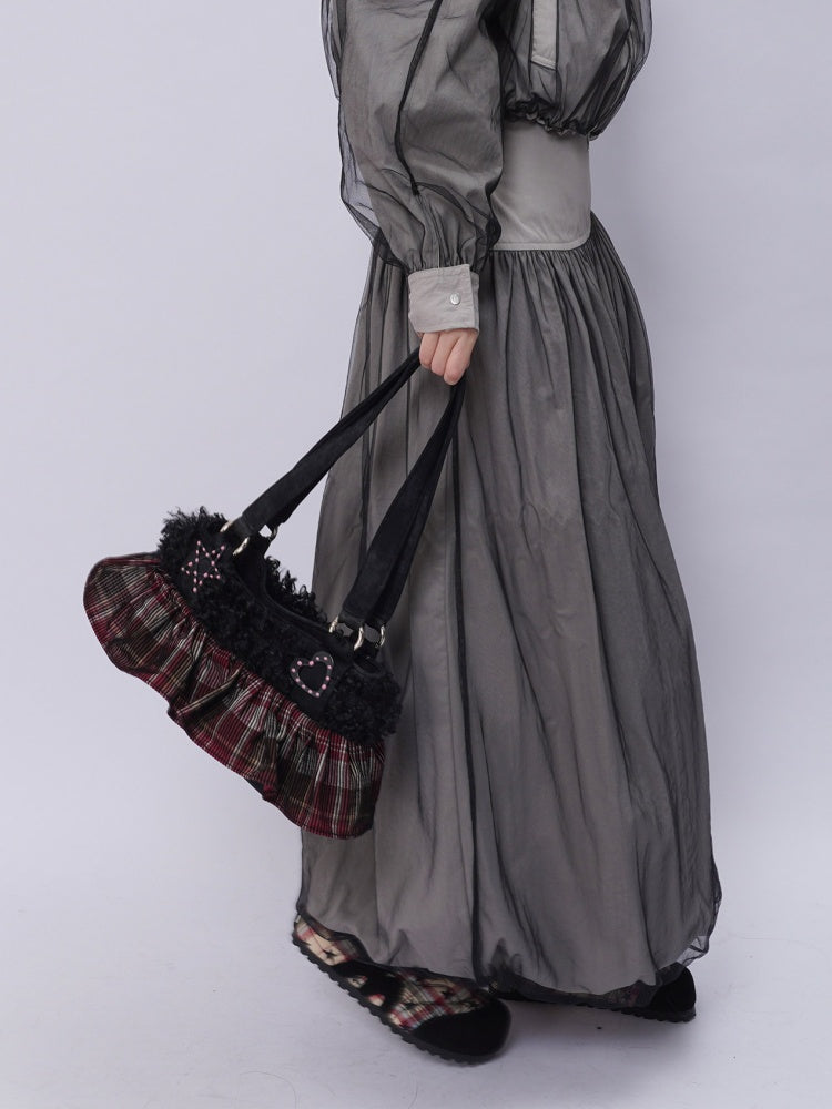 Original Ballet-Style Plaid Cake Dress Bag【s0000017961】