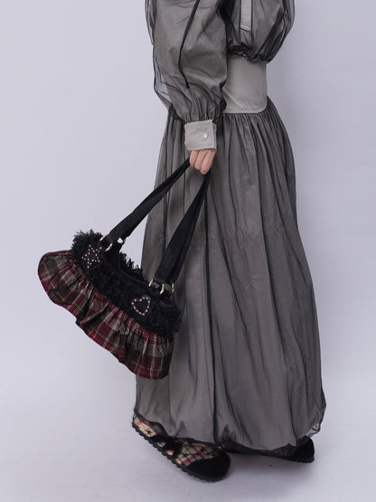 Original Ballet-Style Plaid Cake Dress Bag【s0000017961】