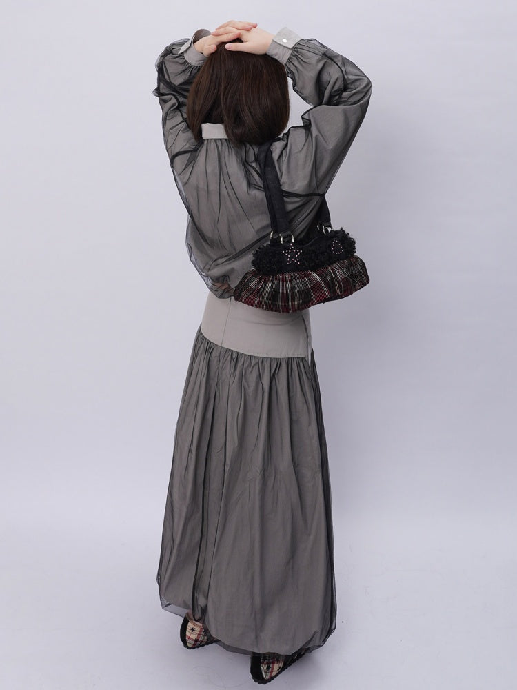 Original Ballet-Style Plaid Cake Dress Bag【s0000017961】