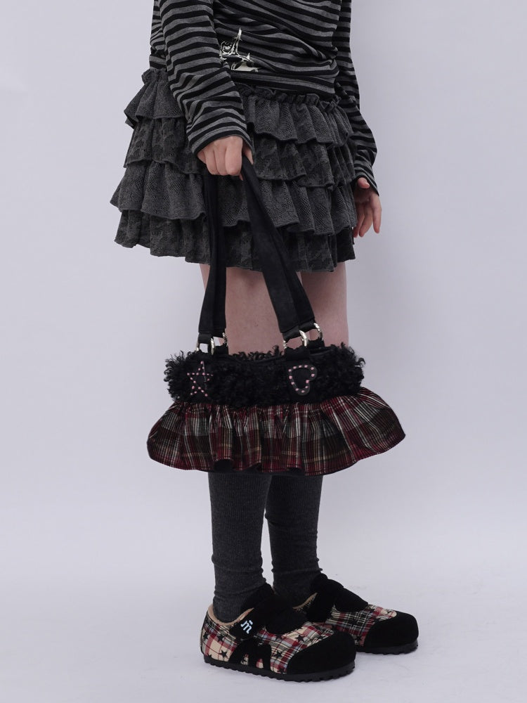 Original Ballet-Style Plaid Cake Dress Bag【s0000017961】