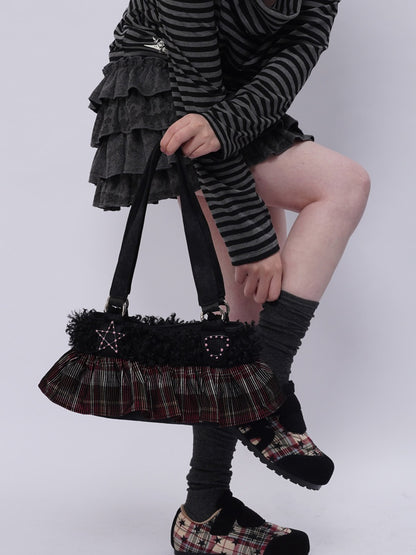 Original Ballet-Style Plaid Cake Dress Bag【s0000017961】