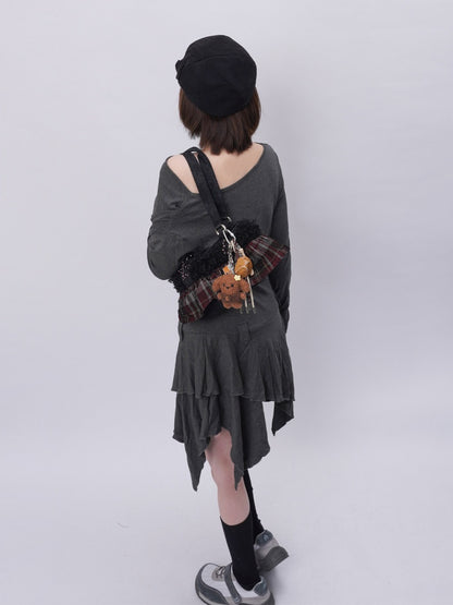 Original Ballet-Style Plaid Cake Dress Bag【s0000017961】