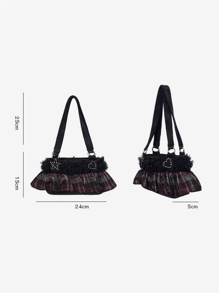 Original Ballet-Style Plaid Cake Dress Bag【s0000017961】