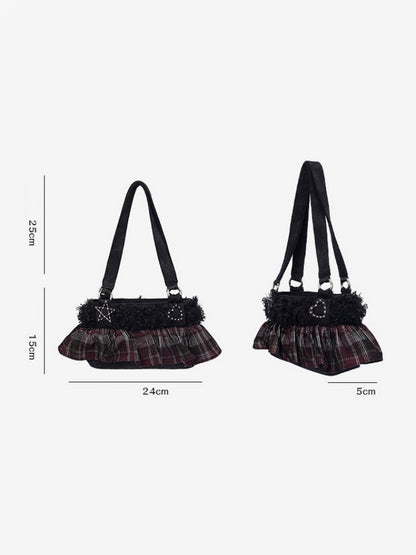 Original Ballet-Style Plaid Cake Dress Bag【s0000017961】
