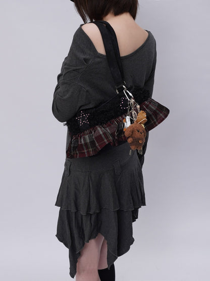 Original Ballet-Style Plaid Cake Dress Bag【s0000017961】