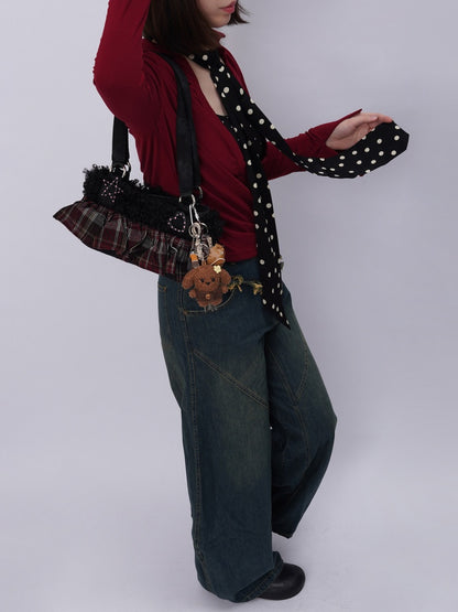 Original Ballet-Style Plaid Cake Dress Bag【s0000017961】