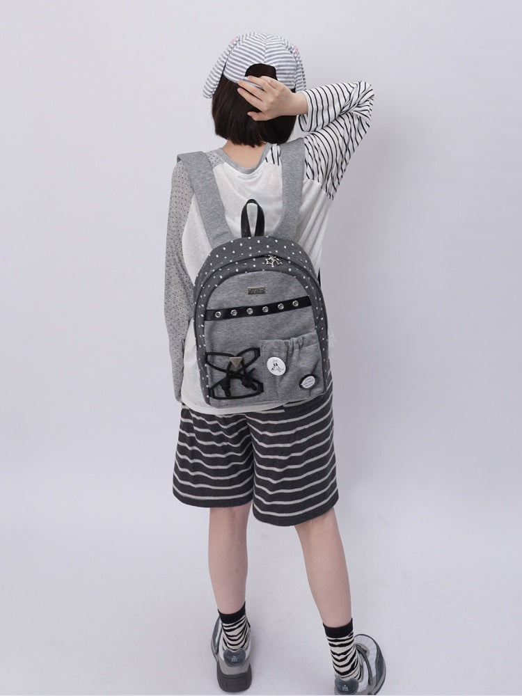 Original Backpack Class Patchwork Style Cute Schoolbag【s0000017963】