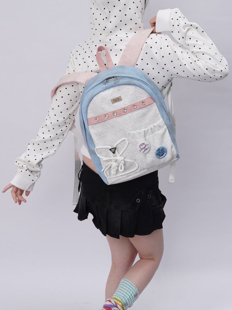 Original Backpack Class Patchwork Style Cute Schoolbag【s0000017963】