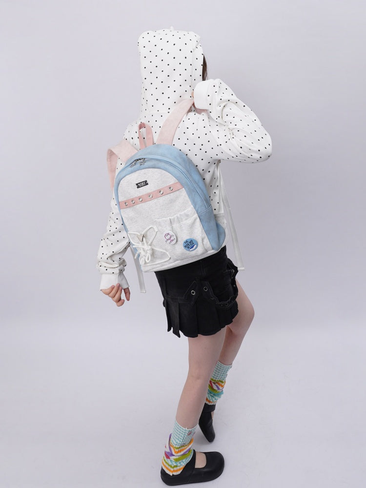 Original Backpack Class Patchwork Style Cute Schoolbag【s0000017963】