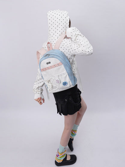 Original Backpack Class Patchwork Style Cute Schoolbag【s0000017963】