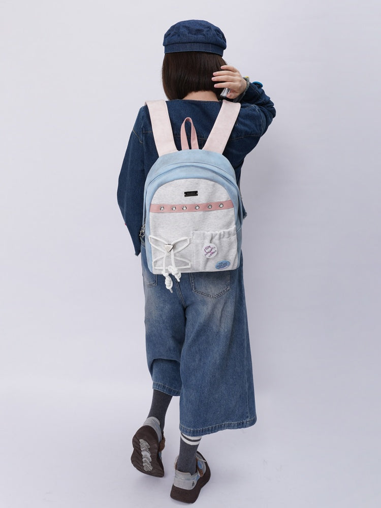 Original Backpack Class Patchwork Style Cute Schoolbag【s0000017963】