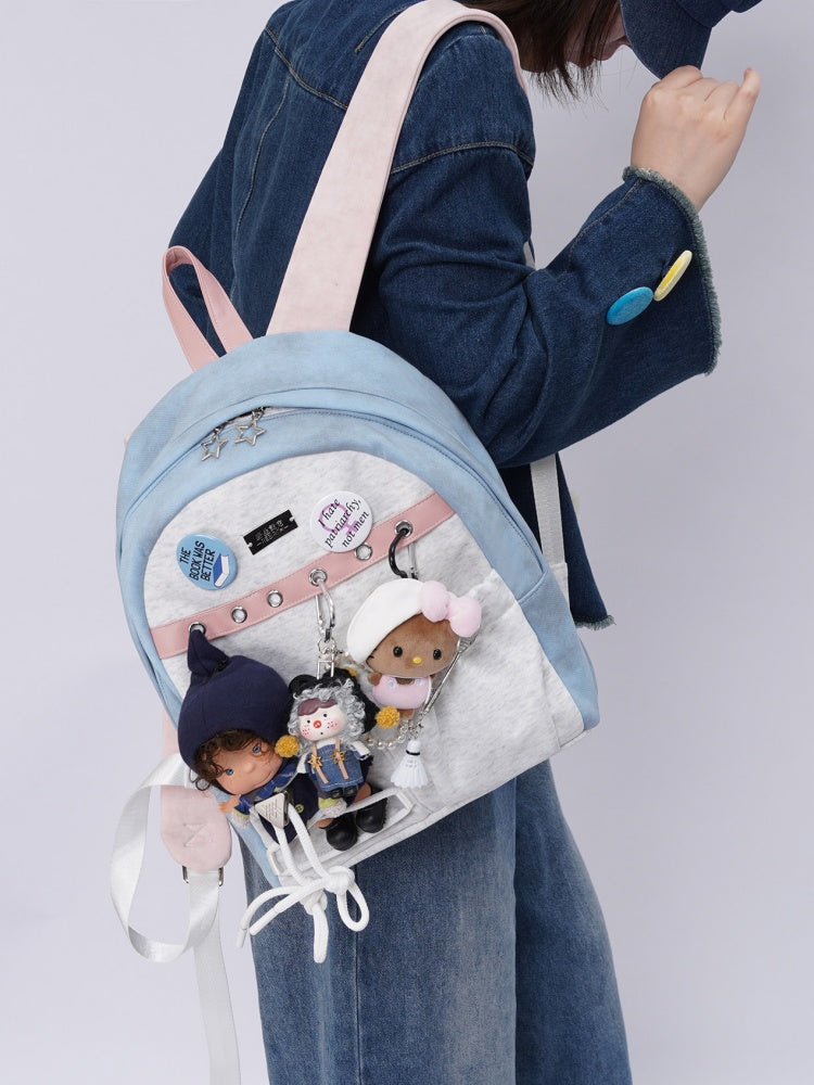 Original Backpack Class Patchwork Style Cute Schoolbag【s0000017963】