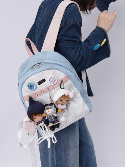 Original Backpack Class Patchwork Style Cute Schoolbag【s0000017963】