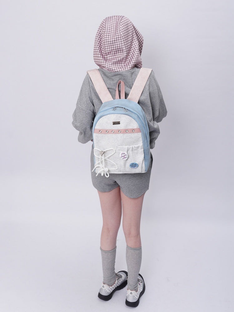 Original Backpack Class Patchwork Style Cute Schoolbag【s0000017963】