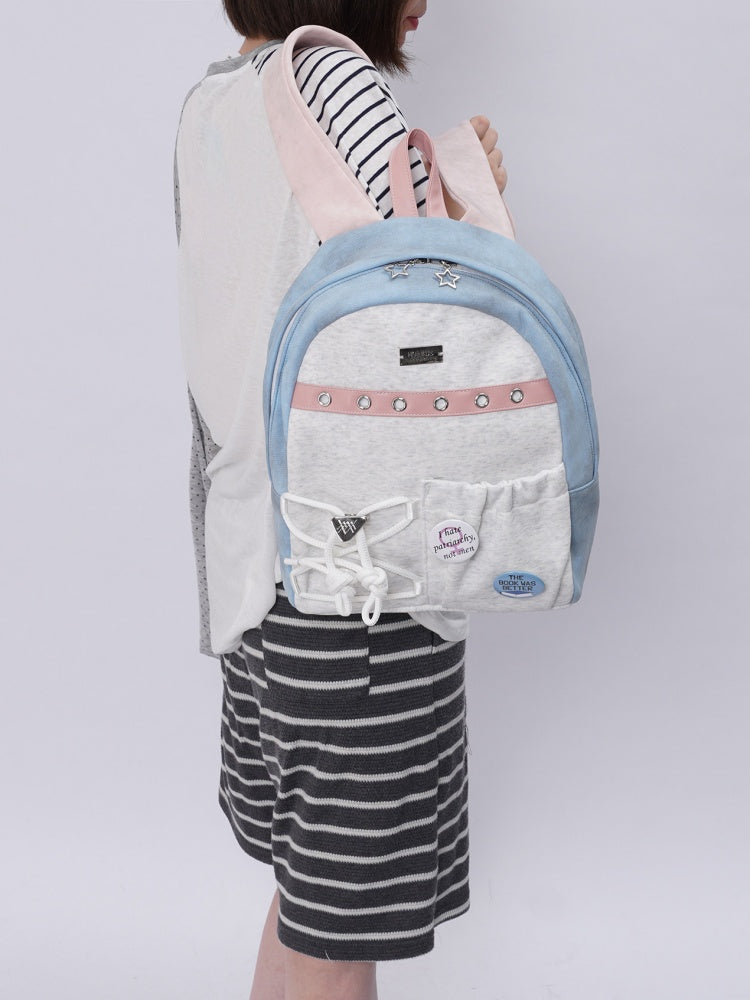 Original Backpack Class Patchwork Style Cute Schoolbag【s0000017963】