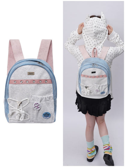 Original Backpack Class Patchwork Style Cute Schoolbag【s0000017963】