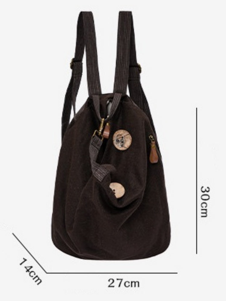 Vintage Canvas Large-Capacity Backpack【s0000017964】