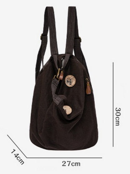 Vintage Canvas Large-Capacity Backpack【s0000017964】