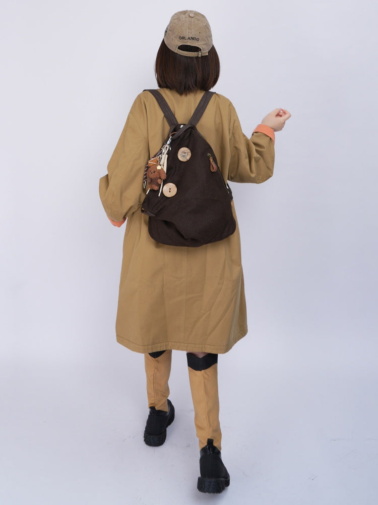 Vintage Canvas Large-Capacity Backpack【s0000017964】