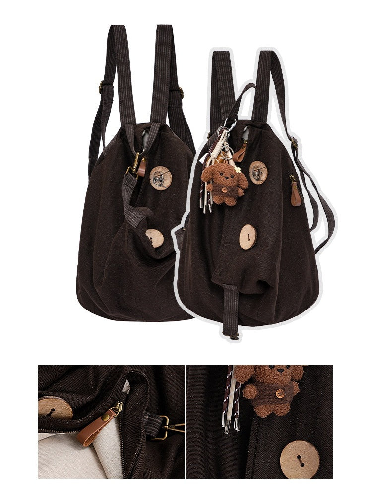 Vintage Canvas Large-Capacity Backpack【s0000017964】