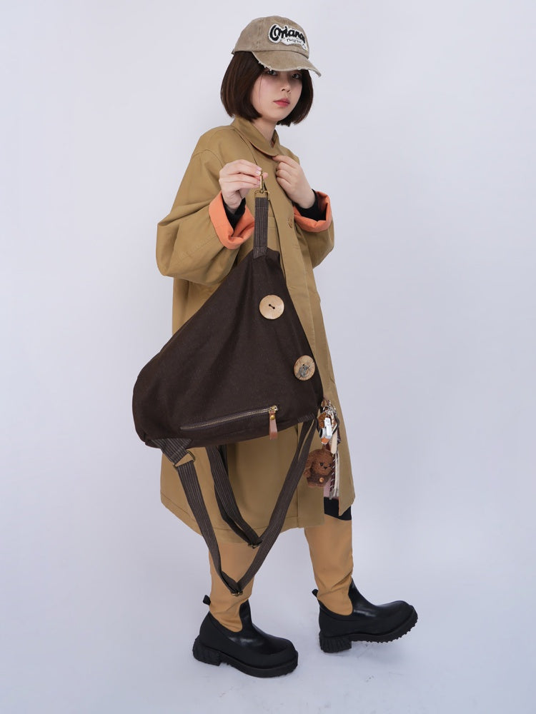 Vintage Canvas Large-Capacity Backpack【s0000017964】
