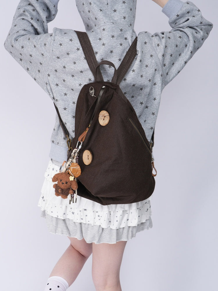 Vintage Canvas Large-Capacity Backpack【s0000017964】