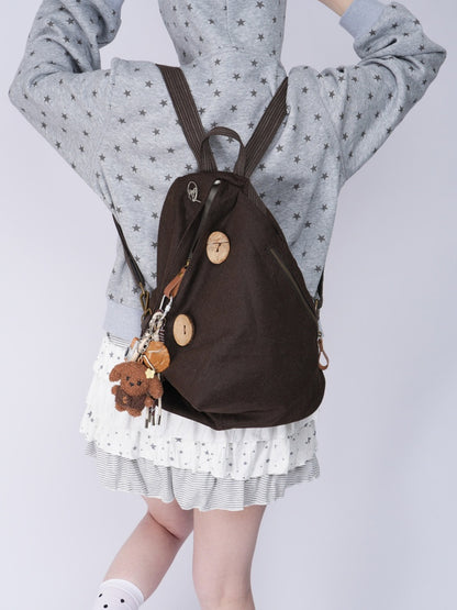 Vintage Canvas Large-Capacity Backpack【s0000017964】