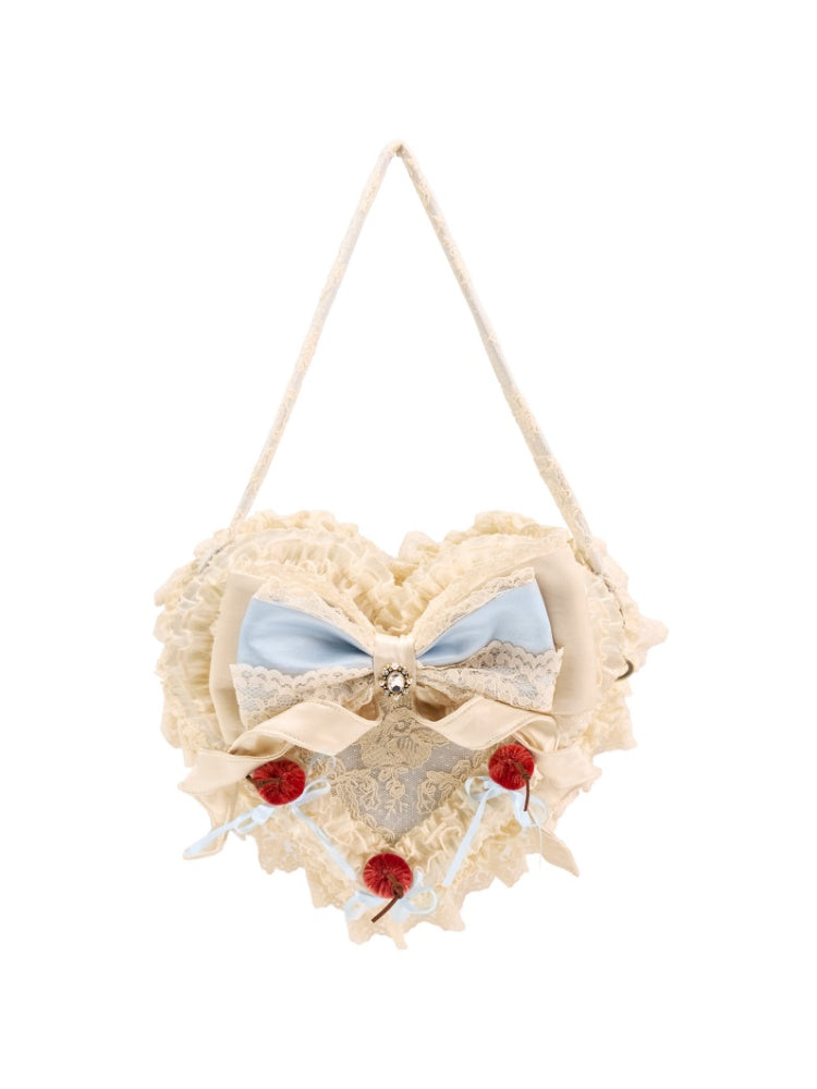 French Rococo Cherry Twin Heart Cake Handbag【s0000018010】