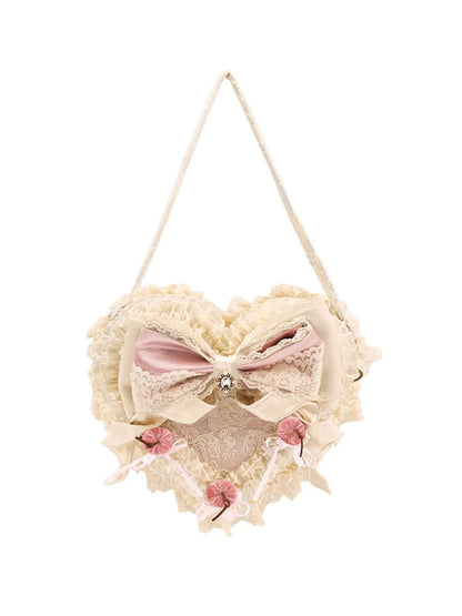 French Rococo Cherry Twin Heart Cake Handbag【s0000018010】