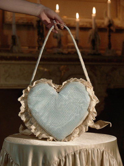 French Rococo Cherry Twin Heart Cake Handbag【s0000018010】