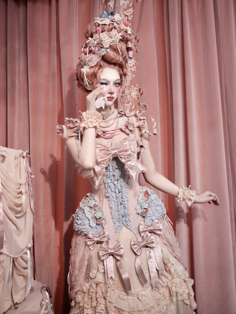 Strawberry Fishbone Corset French Rococo Waist Cinder Fit Outfit【s0000018011】